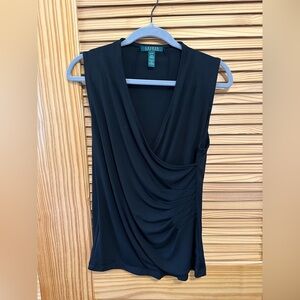 Lauren Ralph Lauren Black Sleeveless Blouse Medium